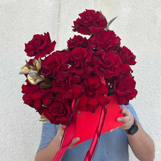 Flowers in a box S Red