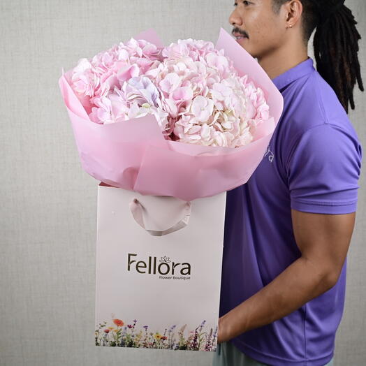 5 розовых гортензий 1-1922