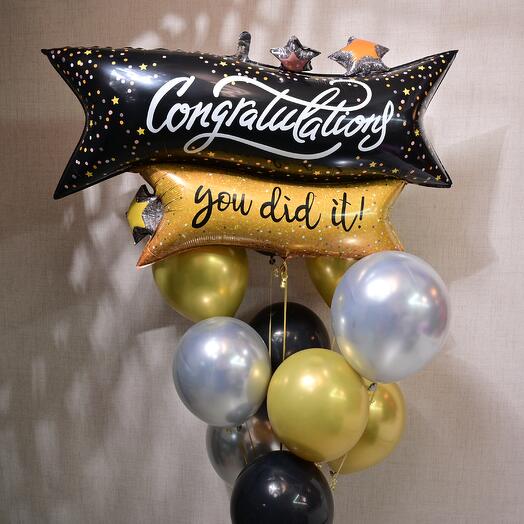 Graduation Balloon Set - 10  6782