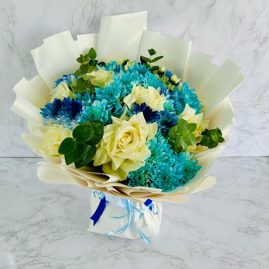 Blue mix bouquet