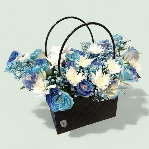 Арктическая голубая композиция