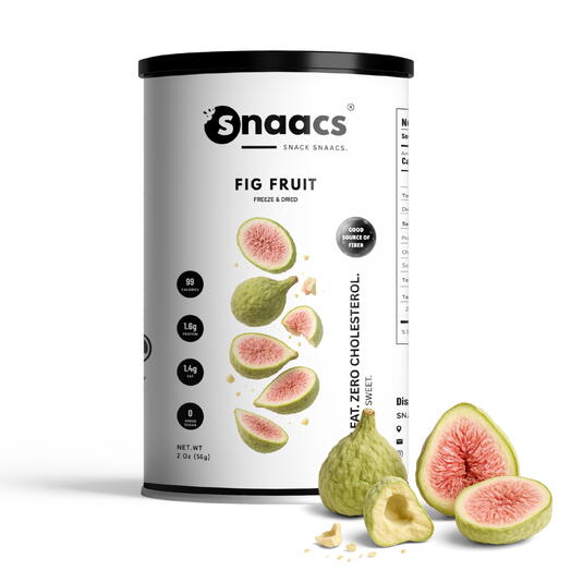 SNAACS Whole Freeze-Dried Figs | Naturally Sweet   Crunchy | No Added Sugar- 2 oz | 56 g