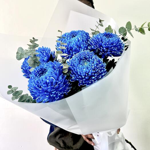 Blue Deco  mini bouquet