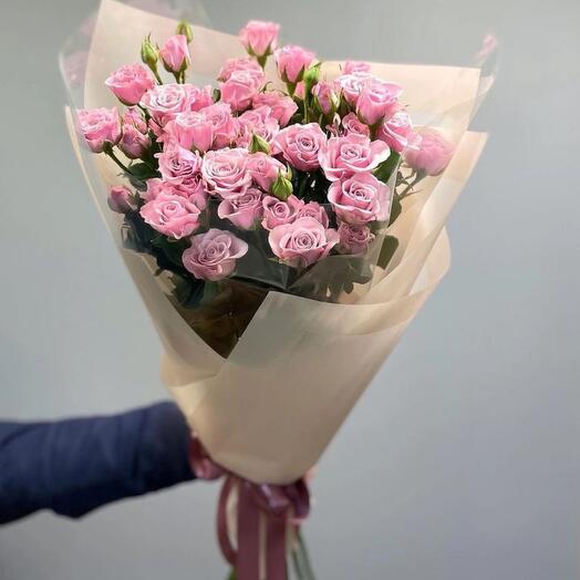 Лилово-фиолетовая спрей-роза