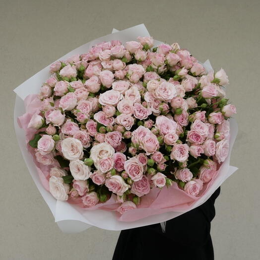 Gorgeous _ 101 Pink Spray Rose Luxurious Bouquet For Anniversary or Birthday