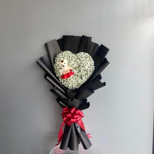 Премиальный букет из гипсофил