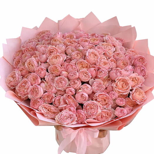 Bouquet Juliet de mini-roses roses
