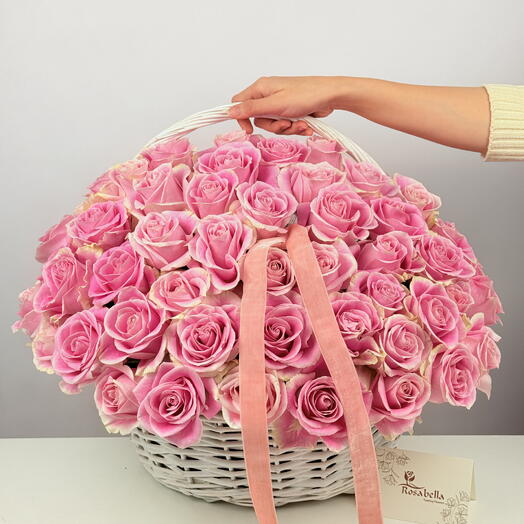 Корзина «Розовый сад»