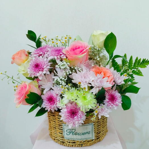 Цветы в корзине 3