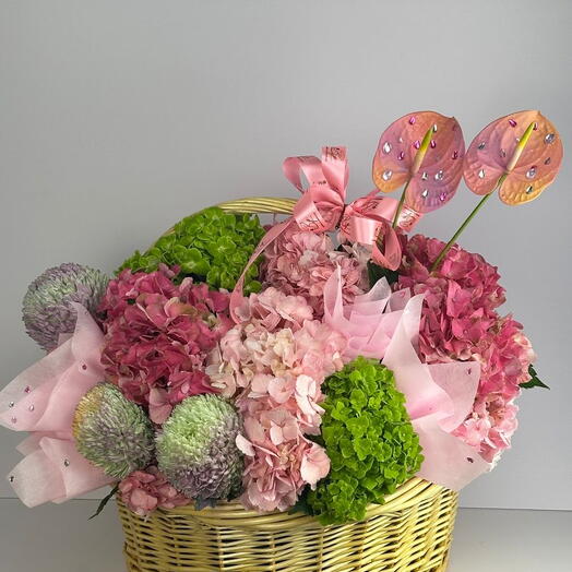 Композиция в корзине