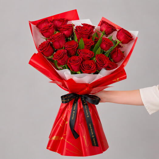 Pure Love 21 Red Roses Bouquet