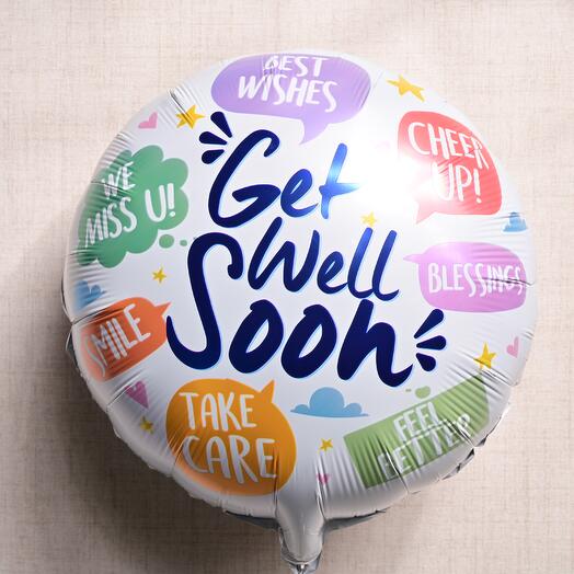 "Get Well Soon" Colorful Balloon  6719