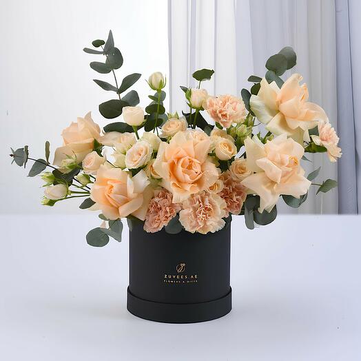 Peach Blossom Black Bloom Box