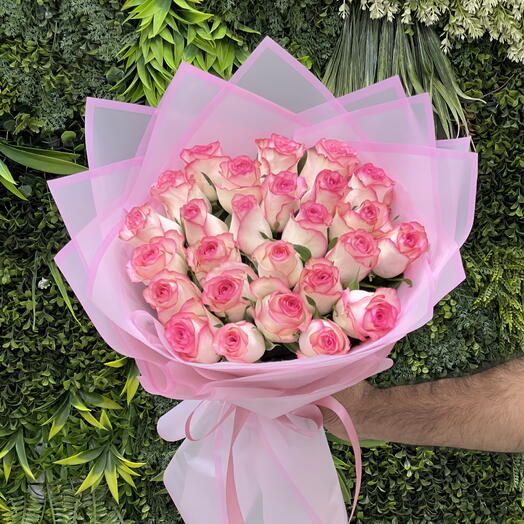 Bouquet 21 nuances de rose