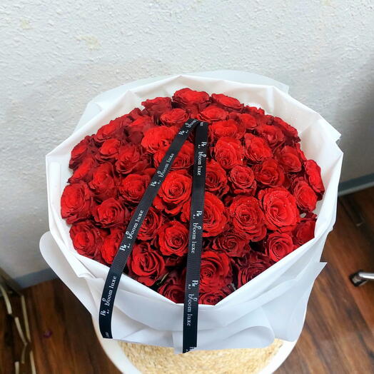 Bouquet de 51 roses rouges