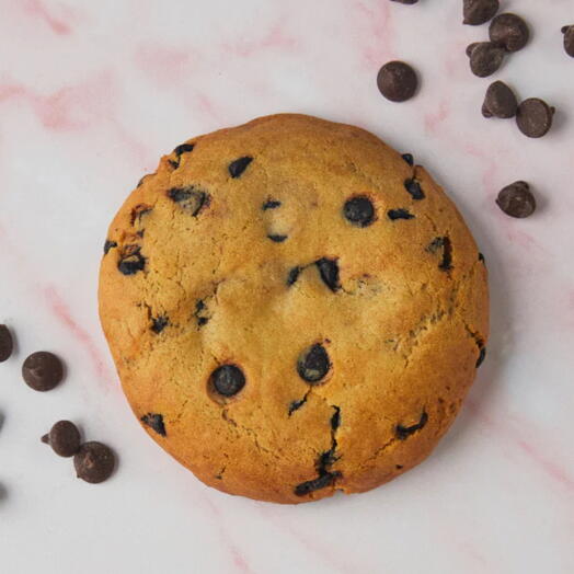 Мягкое веганское печенье с шоколадной крошкой