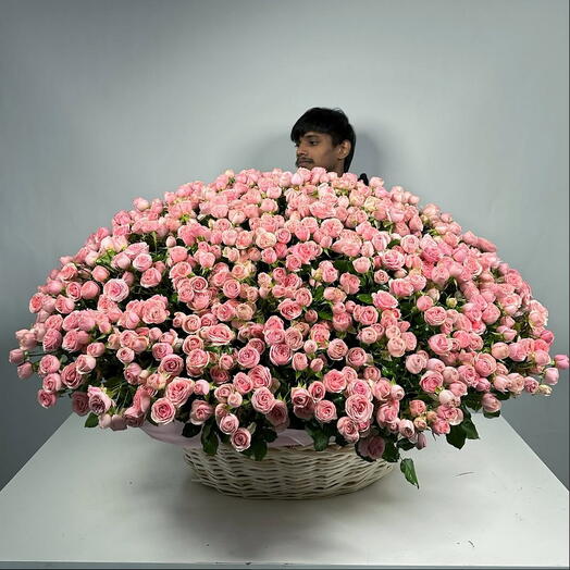 Huge basket of Spray Roses Nalani