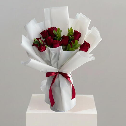 Rosary _ 15 Red Rose Bouquet For Anniversary or Birthday