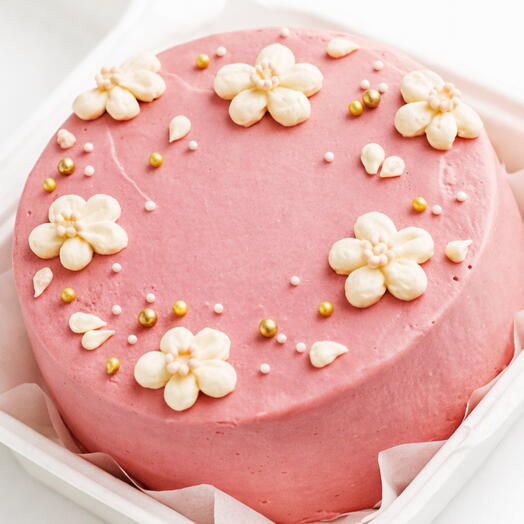 Rose Garden Pink Bento Cake