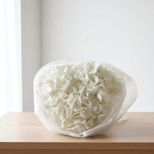 Flowers bouquet with hydrangeas