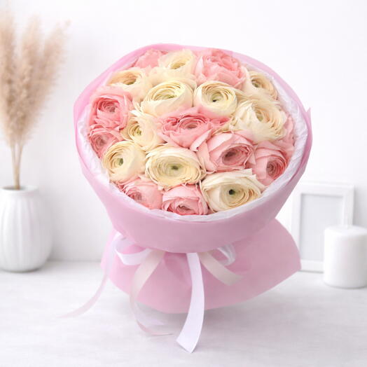 Ranunculus Blush Duet