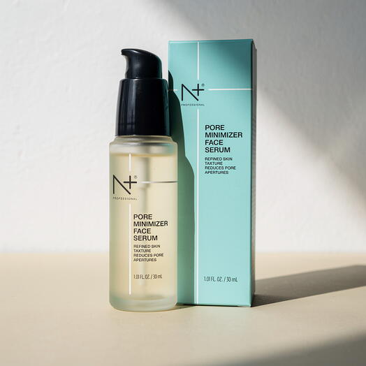 N+ سيروم للوجه يقلص المسام، يقلص فتحات المسام ويحسن ملمس البشرة، خالٍ من البارابين
