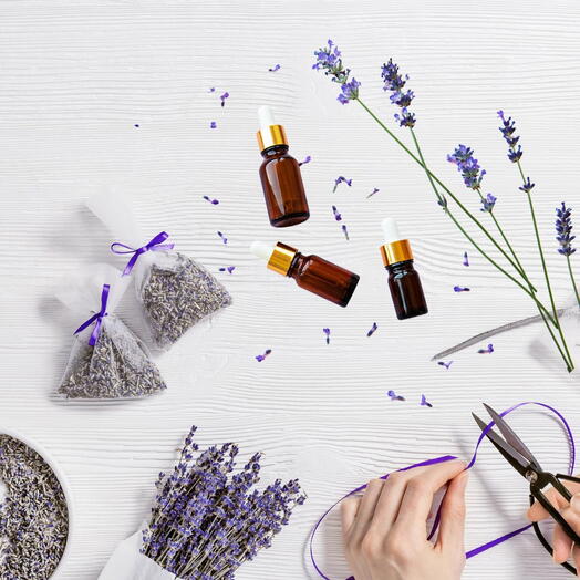 AWAFI MILL Лавандовое саше+натуральное эфирное масло - 6 саше + 10 мл эфирного масла