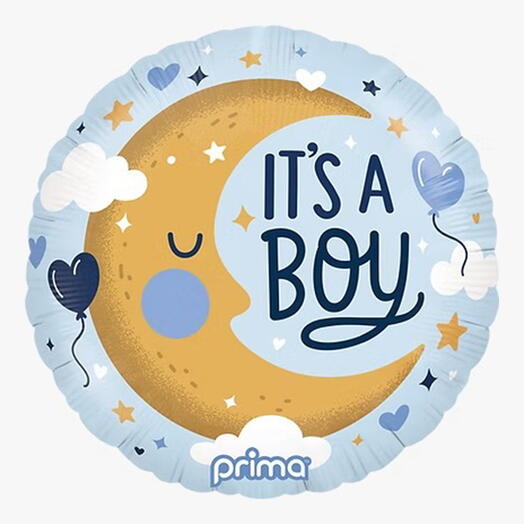 Round It's A Boy Moon 6181