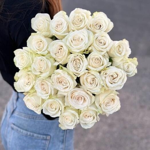 Ramo de rosas blancas de Ecuador