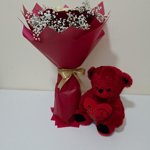 Bouquet de roses rouges