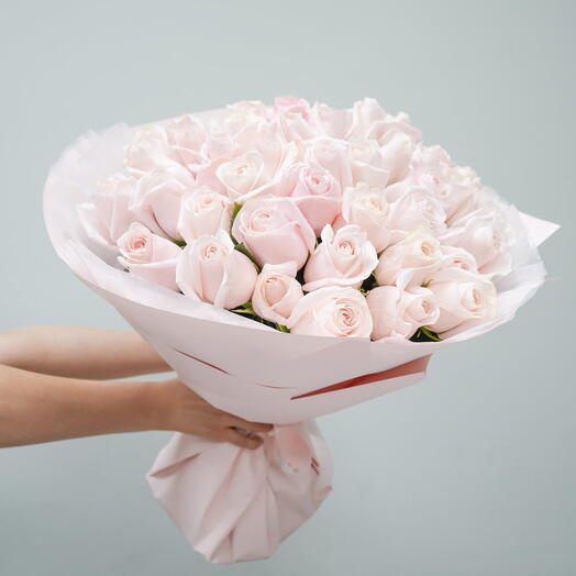 51 Blushing Roses Luxurious Bouquet For |Birthday|Anniversary|Proposal Special