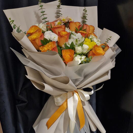 Оранжевый букет 💐