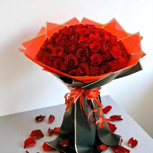 71 Red Rose Bouquets