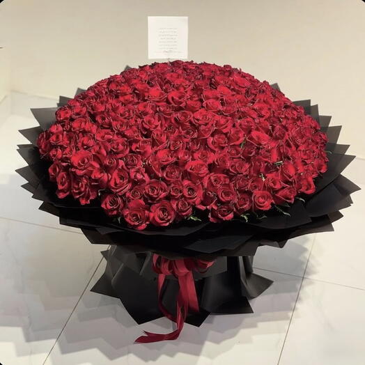 Букет из 101 роскошной розы, размер XL