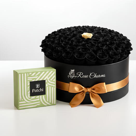 Patchi Noir – 101 Black Roses