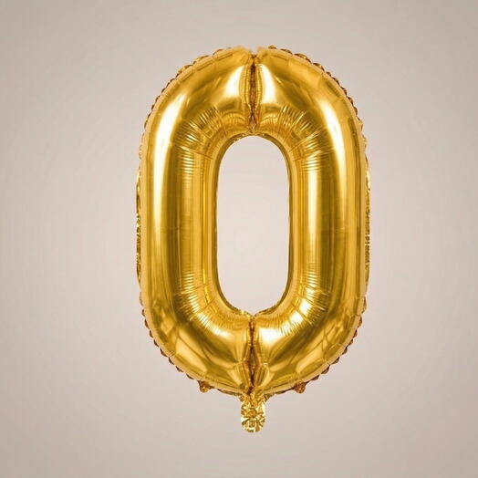 بالون هيليوم رقم 0 أزرق مقاس 32 بوصة – زينة أعياد الميلاد والذكرى | أبوظبي