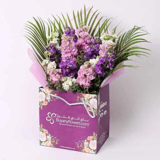 Charming 15 Stock Flowers Bag