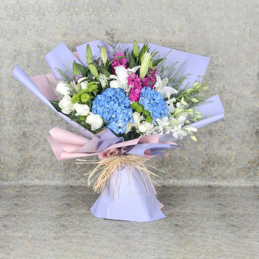 Цветочный букет Движение океана