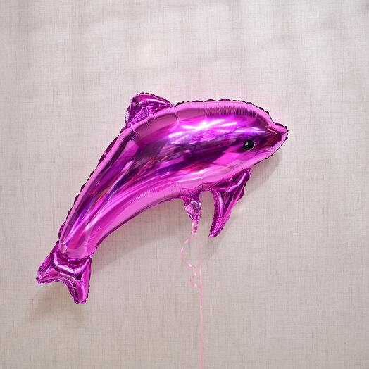 Pink Dolphin Foil Balloon  6798