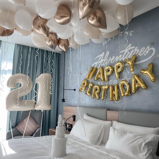 Champagne Birthday Set