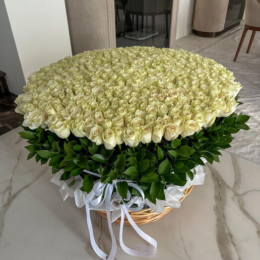 Гранд люкс белая корзина