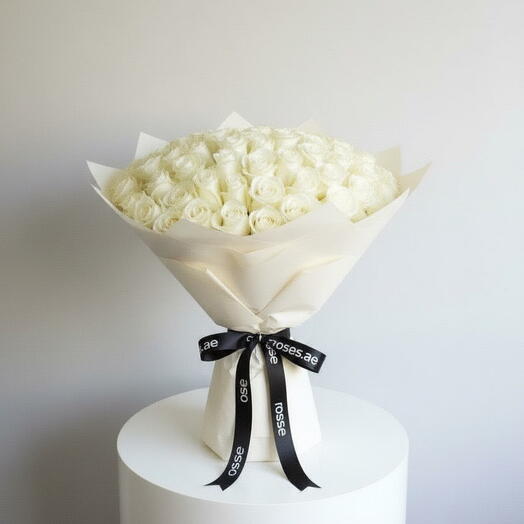 50pcs roses (white)