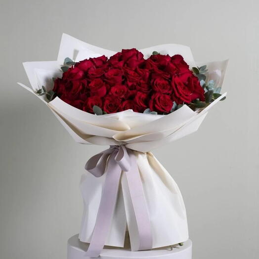 Wrap Of Loveliness_ 101 Red Rose Valentine s Bouquet