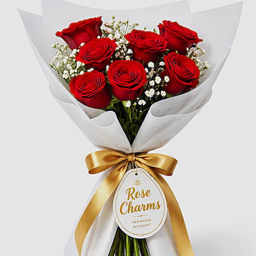 9 Red Roses Bouquet – Romantic Gift