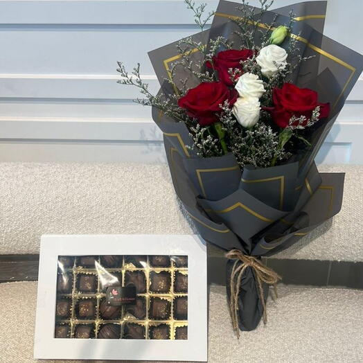 Букет с шоколадом