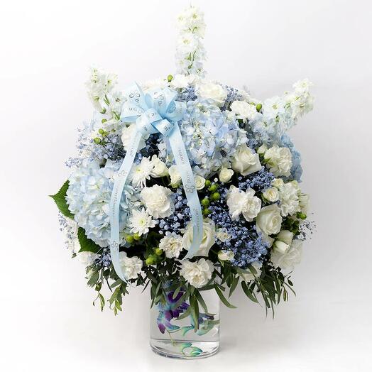Blue Lagoon Floral Arrangement
