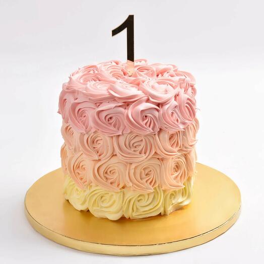 Rosette Gâteau 1er Anniversaire Chocolat