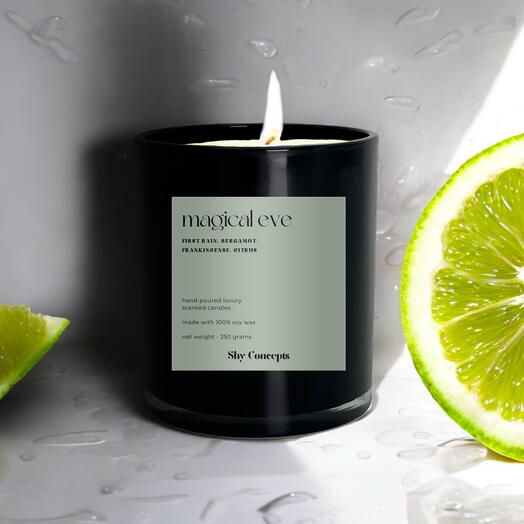 Magical Eve - роскошная ароматическая свеча (чёрная)
