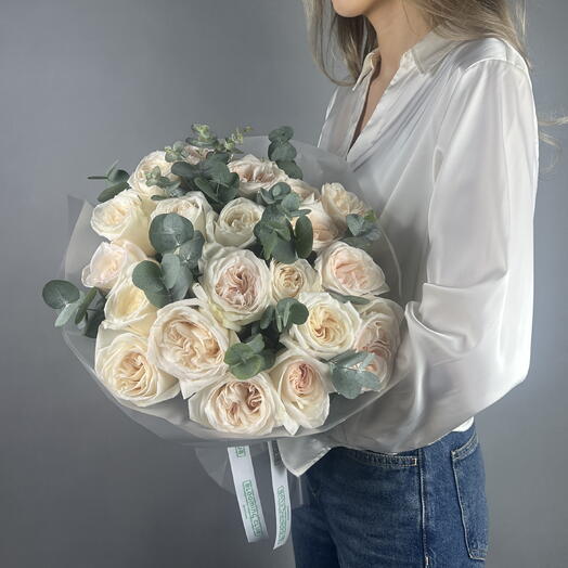 Букет из 21 розы Охара