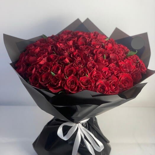 100 Red Roses Bouquet